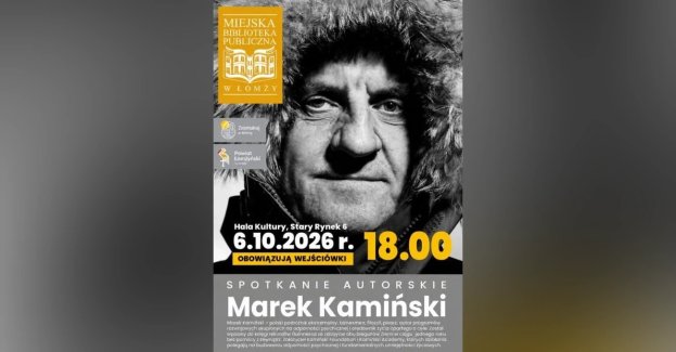 Spotkanie autorskie z Markiem Kamińskim odbędzie się 6 października 2026 r. o godz. 18.00 w Hali Kultury w Łomży.